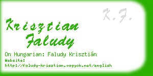 krisztian faludy business card